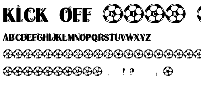 Kick Off font